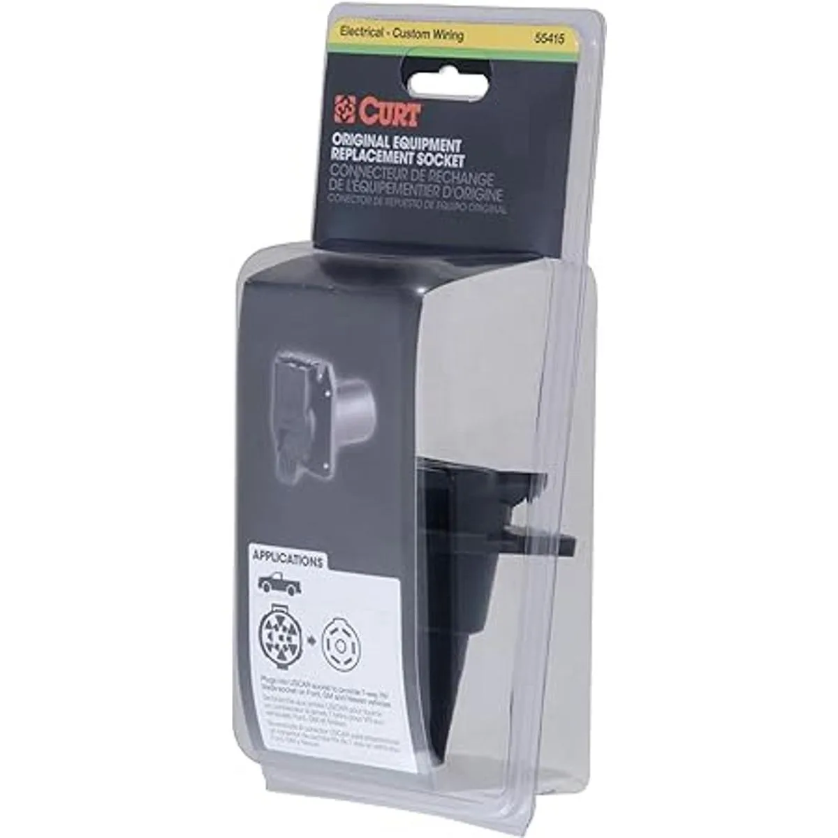 CURT 55415 Conector de repuesto de 7 vías paquete de_6