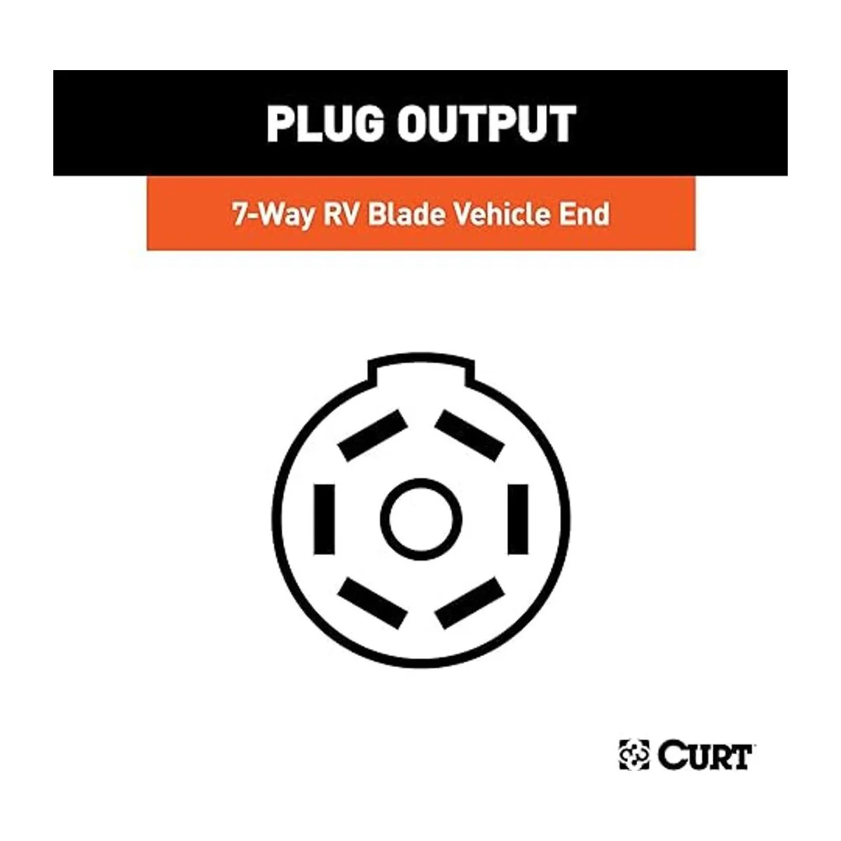 CURT 55415 Conector de repuesto de 7 vías paquete de_5