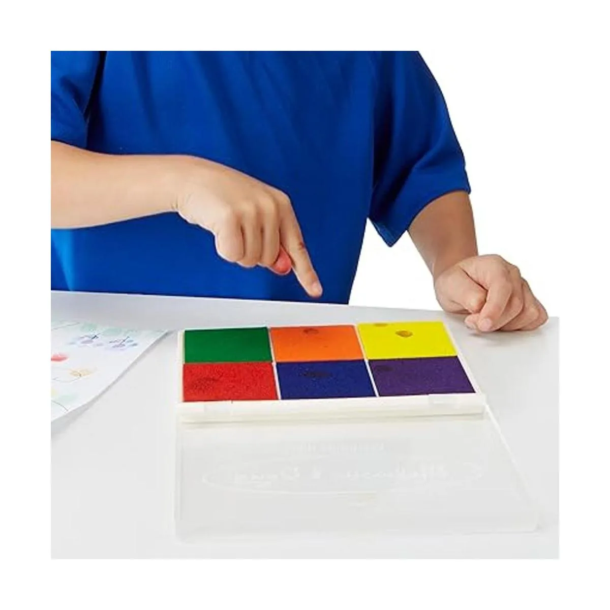 Almohadilla con tinta de 6 colores para sellos Melissa_5