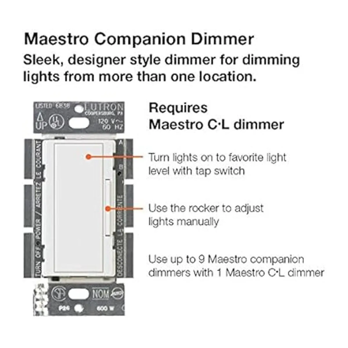 Lutron Regulador maestro de intensidad complementario_3