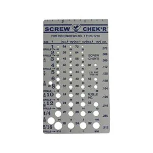 Medidor de tornillos en pulgadas 1 516 Hecho en_1