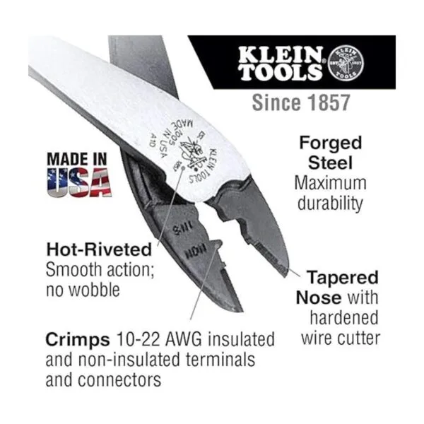 Klein Tools J1005 herramienta prensadoracortadora de_2