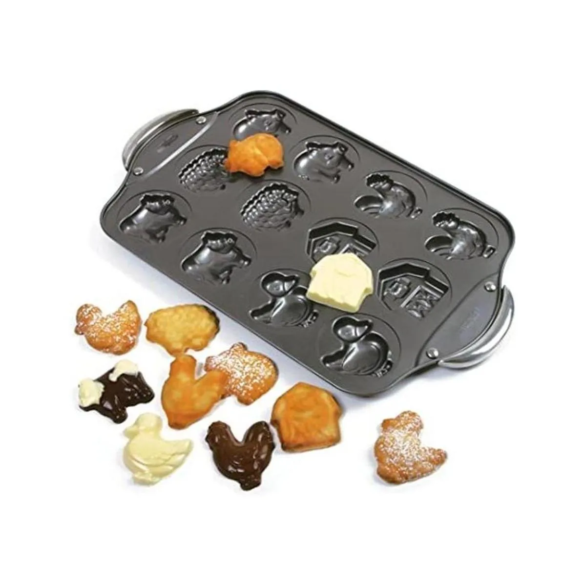 Norpro 3967 Sartén antiadherente para galletas de granja_1