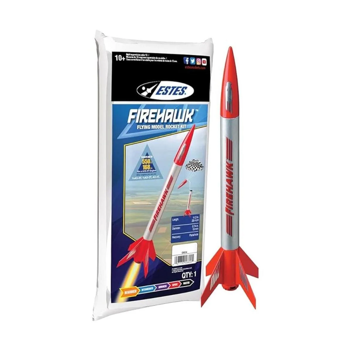 Estes Kit de cohete modelo volador Firehawk 804_2