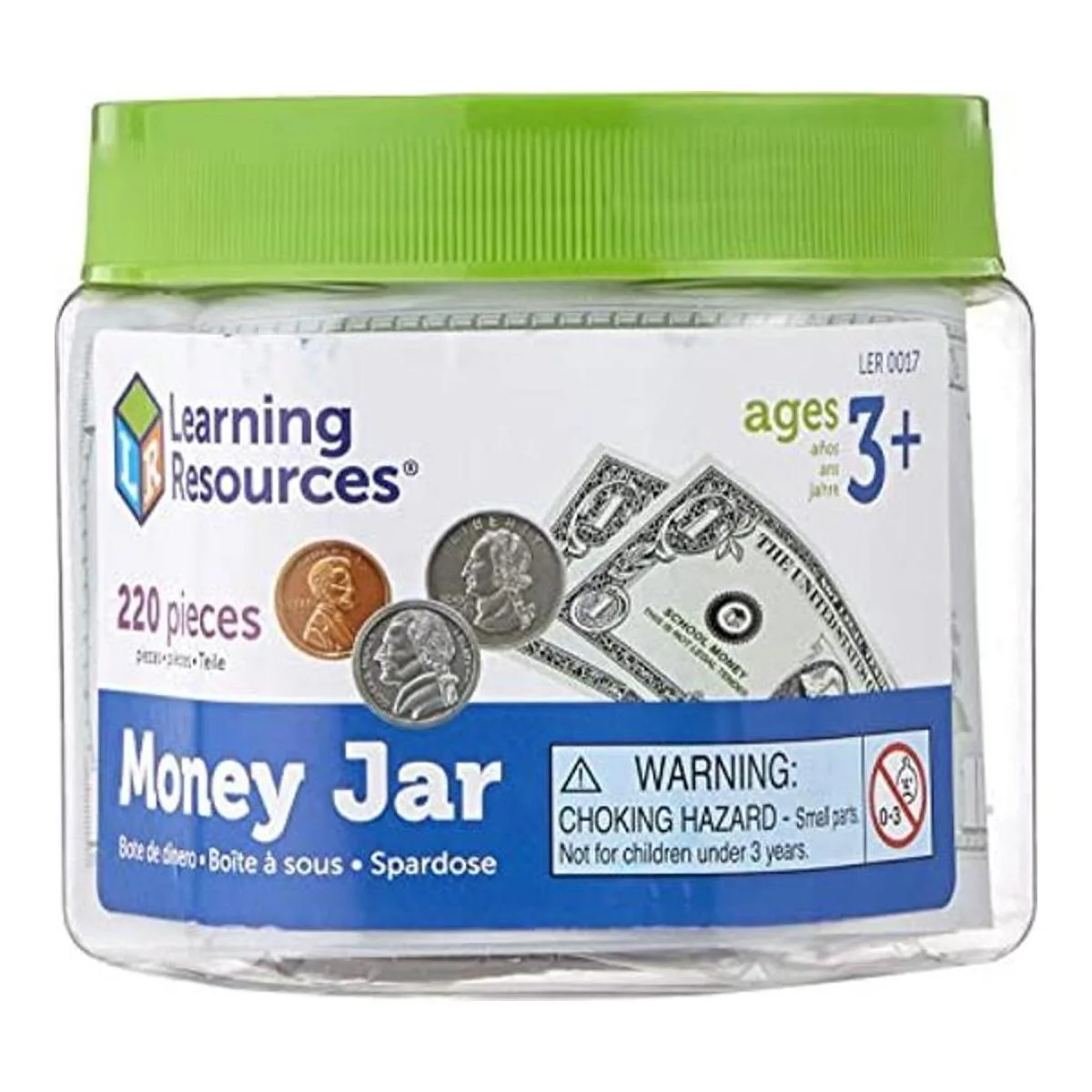 Learning Resources Tarro de dinero dinero de juego_1