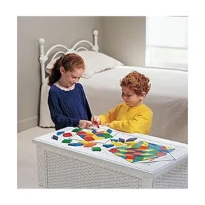 Learning Resources Bloques de parquetería y 20 tarjetas_6