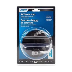 Camco Tapa de alcantarillado duradera con conexión de_4