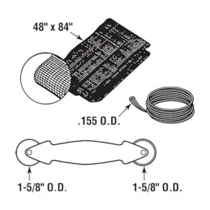 Make2Fit P 7542 Kit de reparación de puerta de pantalla_2
