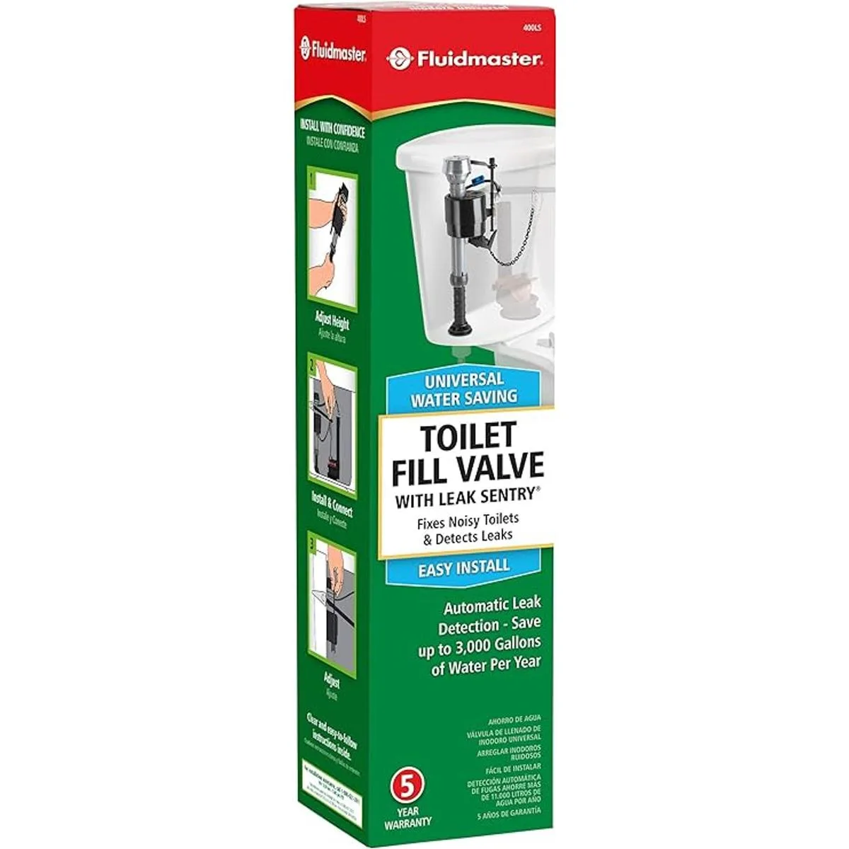 Fluidmaster 400LS Fuga Sentry Pro Válvula de llenado_4
