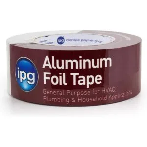 Cinta de papel de aluminio IPG 2 x 50 yardas plata un_1