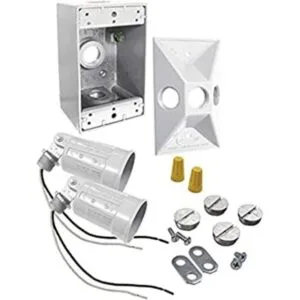 Raco 5818 6 Caja Rectangular kit de luz color blanco_1