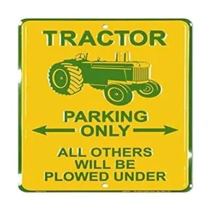Cartel de lata para tractor de 203 x 30_1