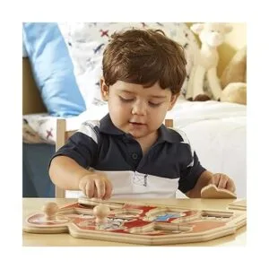 Melissa Doug Rompecabezas jumbo de granja con pomos_2