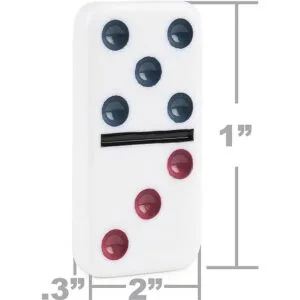 Juego de dominó con caja de aluminio tren Cardinal mexicano