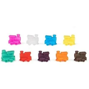 Juego de dominó con caja de aluminio tren Cardinal mexicano