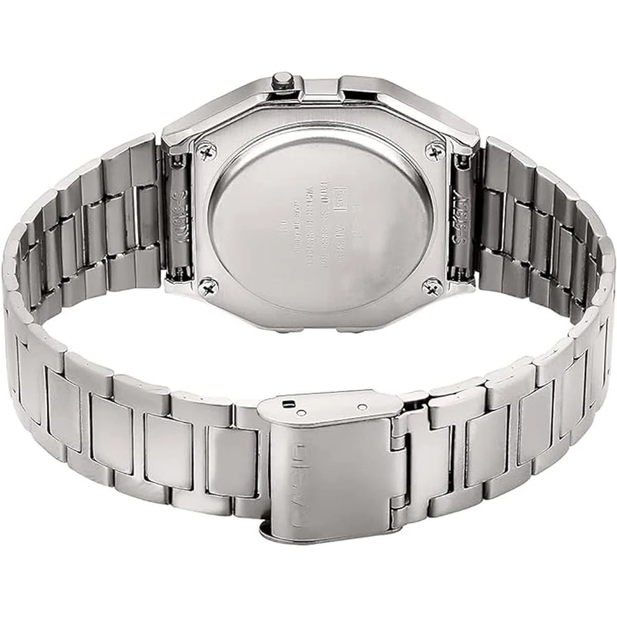 A158WA1DF Reloj digital de acero inoxidable para_4