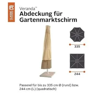 Classic Accessories Veranda Cubierta para paraguas de_2