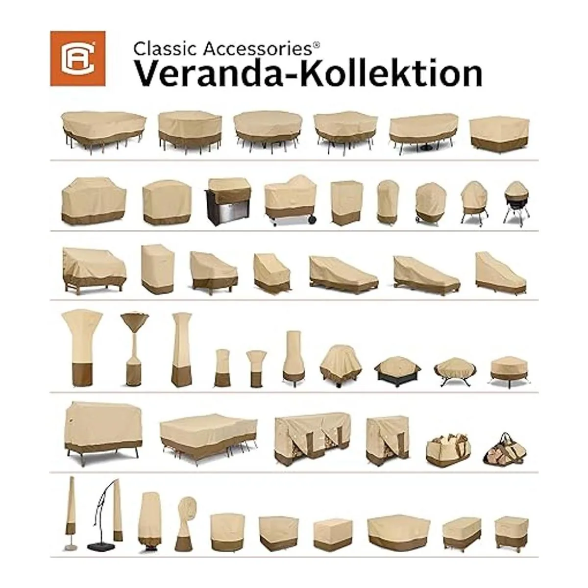 Classic Accessories Veranda Cubierta para paraguas de_5