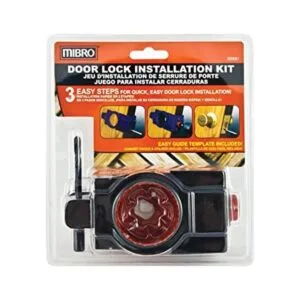 MIBRO Kit de instalación de cerradura de puerta de acero
