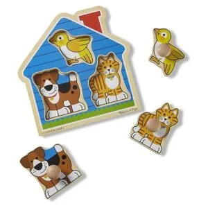 Melissa Doug Rompecabezas gigante con perillas casa_4
