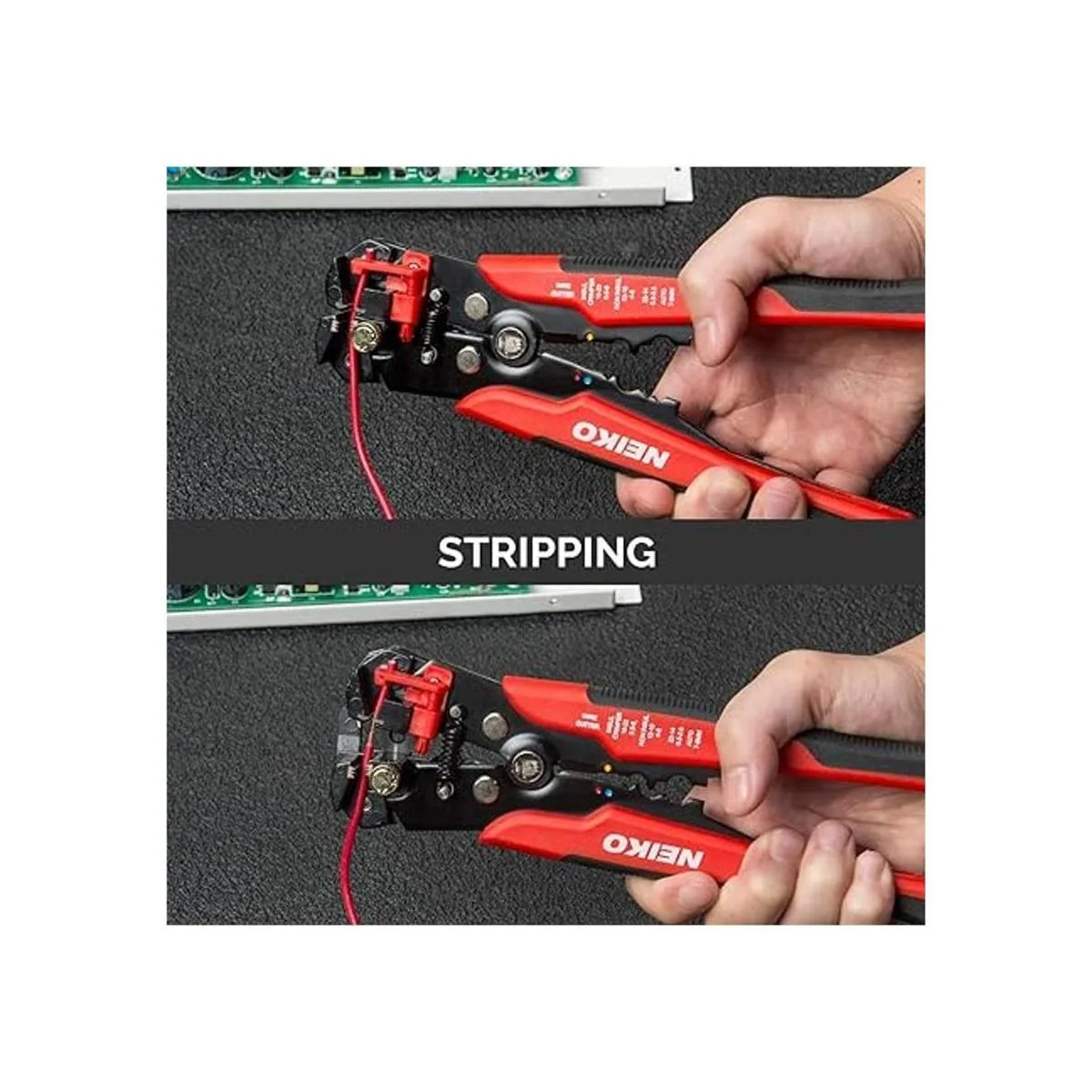 NEIKO 01924A Pelacables automático 3 en 1 cortador y