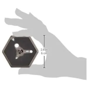 Manfrotto 130 14 Placa de montaje hexagonal de liberación_4