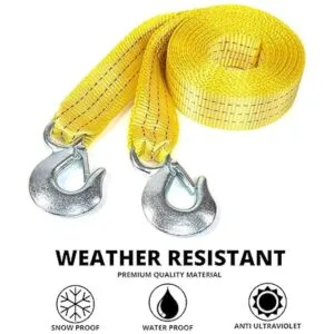 Neiko 51005A correa con ganchos para remolcar resistente