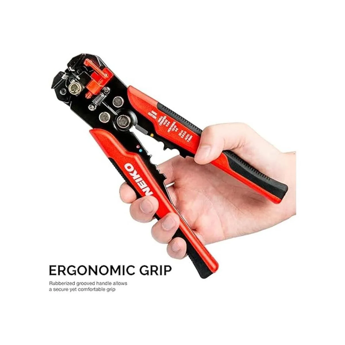 NEIKO 01924A Pelacables automático 3 en 1 cortador y