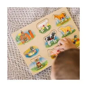 Rompecabezas de granja con sonido de Melissa Doug_5