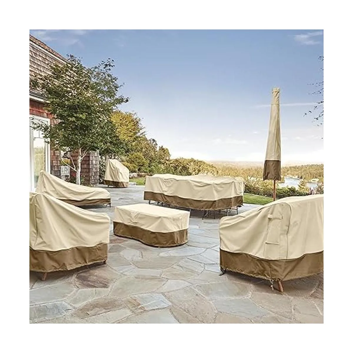 Classic Accessories Veranda Cubierta para paraguas de_4