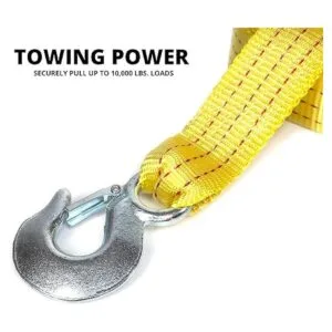 Neiko 51005A correa con ganchos para remolcar resistente