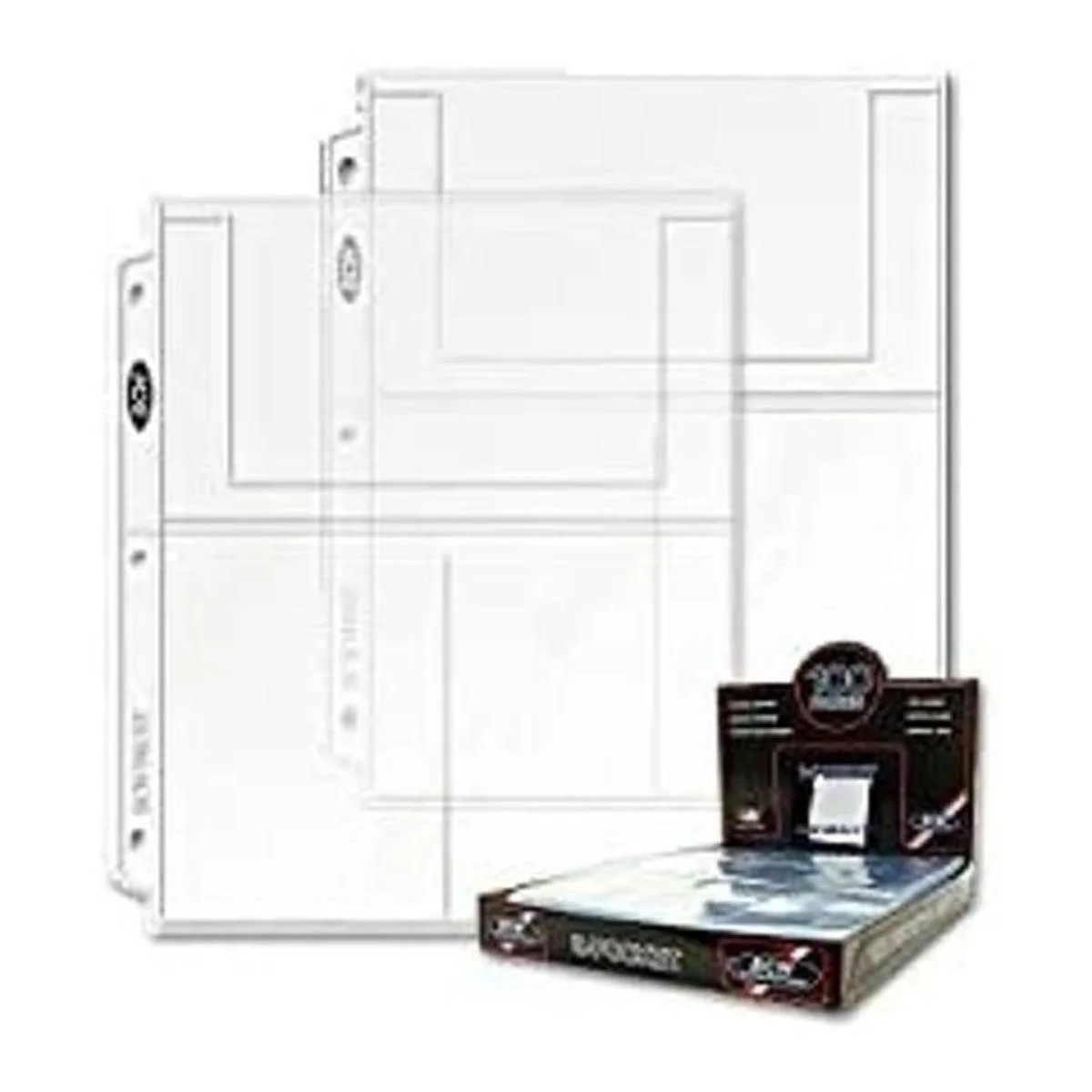 BCW Pro Papel de 3 bolsillos 100 unidades Caja 3.9 x_1