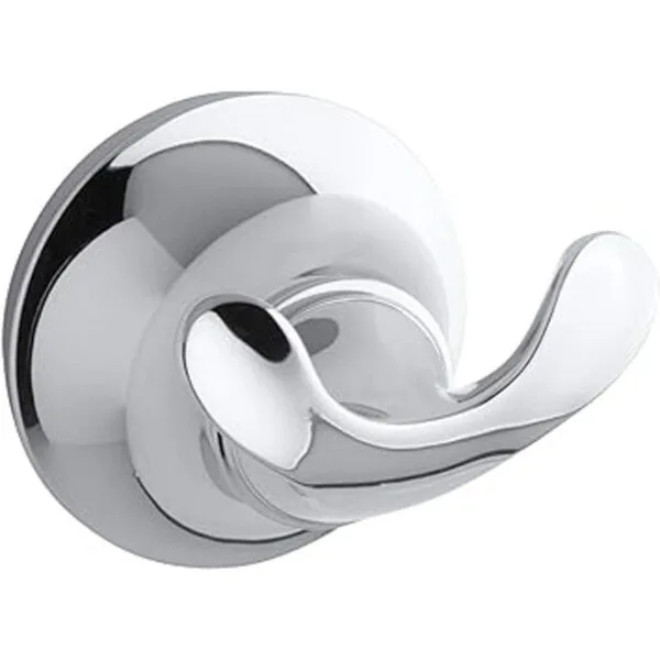 KOHLER K11375CP Forté Double Robe Hook Polished Chrome_1