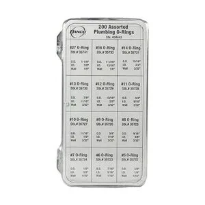 Danco 34443 juego de juntas tóricas de caucho de 200 piezas_6