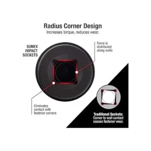 Sunex 2302 Adaptador de impacto hembra de 12 pulgada x_3