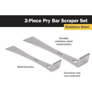 Juego de barreta y espátula de acero inoxidable Titan_3