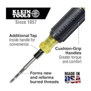 Klein Tools Herramienta de roscado 626 6 en 1 agarre de_2
