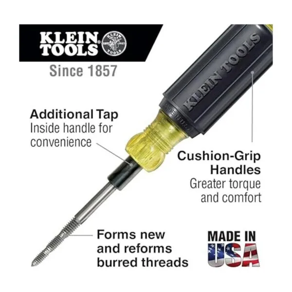 Klein Tools Herramienta de roscado 626 6 en 1 agarre de_2