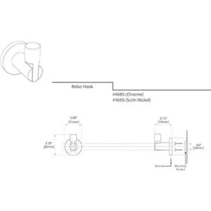 Gatco 379853 Gancho para bata individual 4685 canales_5