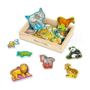 20 imanes de madera Melissa Doug Multicolor_3