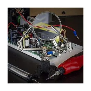 NEIKO 01902 Mano de ayuda ajustable con lupa soporte de