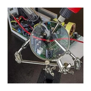 NEIKO 01902 Mano de ayuda ajustable con lupa soporte de