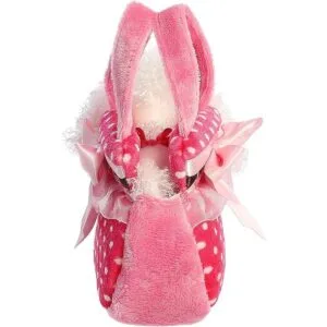 Bolso transportador de peluche con perro diseño a lunares_3