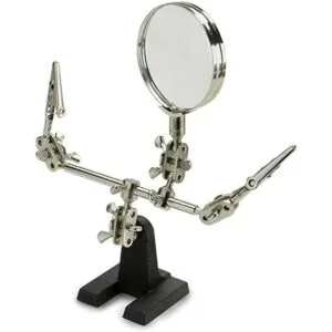 NEIKO 01902 Mano de ayuda ajustable con lupa soporte de