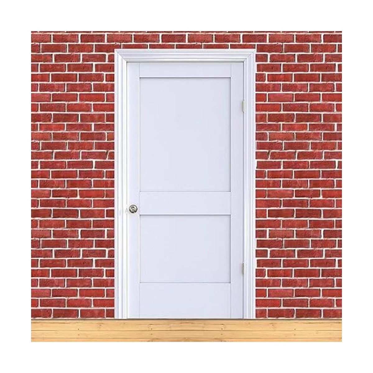 Telón de fondo con imitación de muro de ladrillo de 4