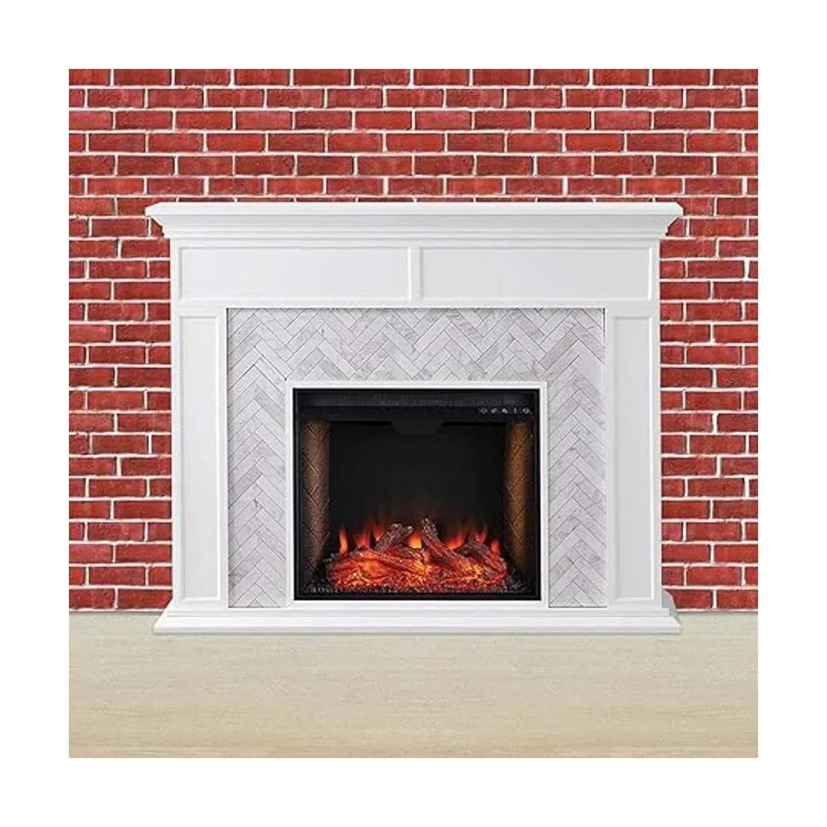 Telón de fondo con imitación de muro de ladrillo de 4