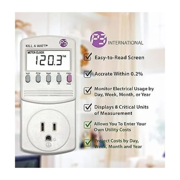Monitor de consumo de electricidad EZ P3 P4460 Kill a Watt_2