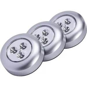 3 luces LED Fulcrum de golpecito funciona con baterías_1