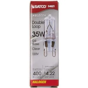 Satco S4621 Bombilla halógena T4 35 W 400 lúmenes base_3