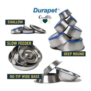 Our Pets DuraPet Cuencos antideslizantes de acero